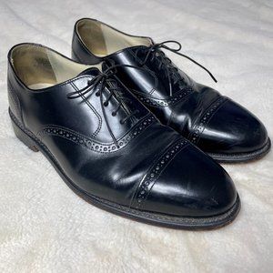 Bostonian Impression Men's Size 9 Black Leather Oxford Shoes
